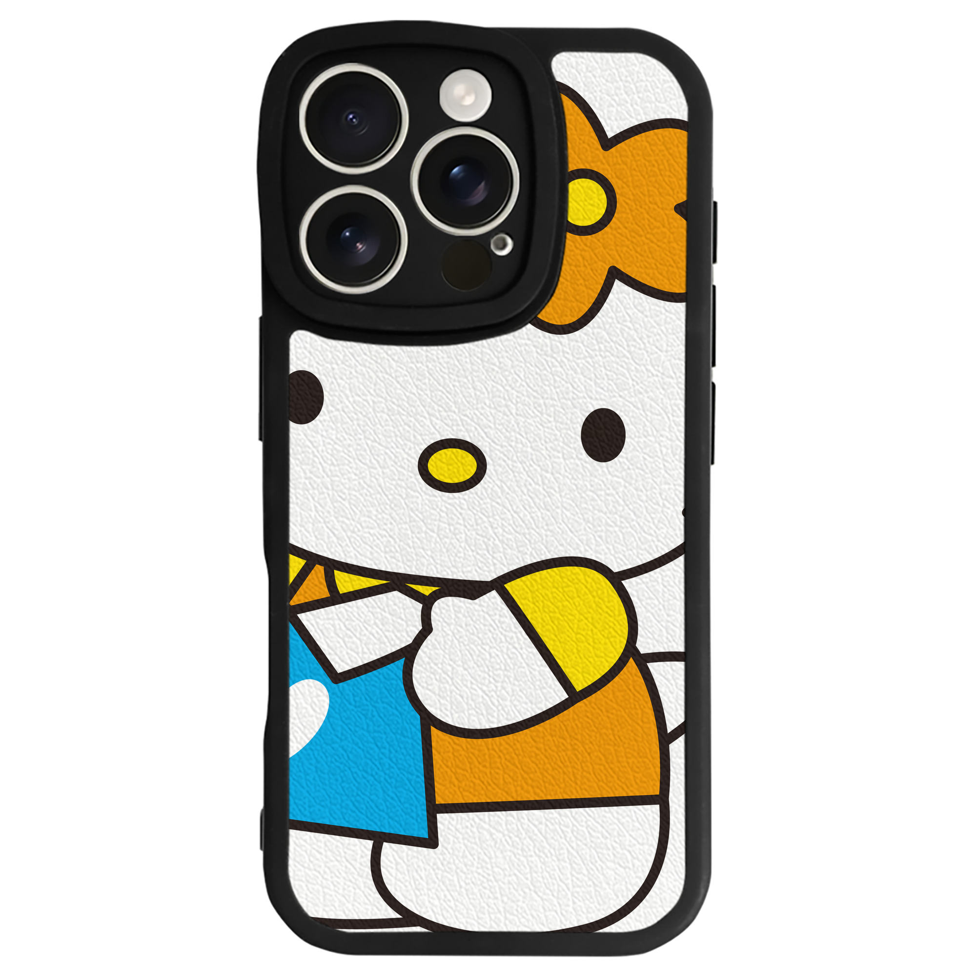 （画像用） Hello Kitty ハローキティ 【iPhone 16シリーズ対応】シリコンスマホケース（レザー調） 材質：シリコン